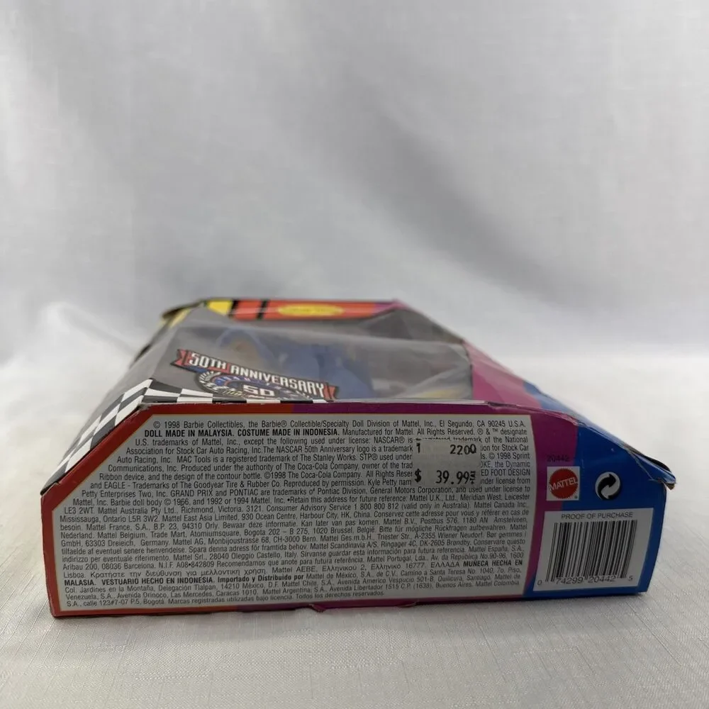 Nascar 50th Anniversary Barbie 20442 *Package Damaged*